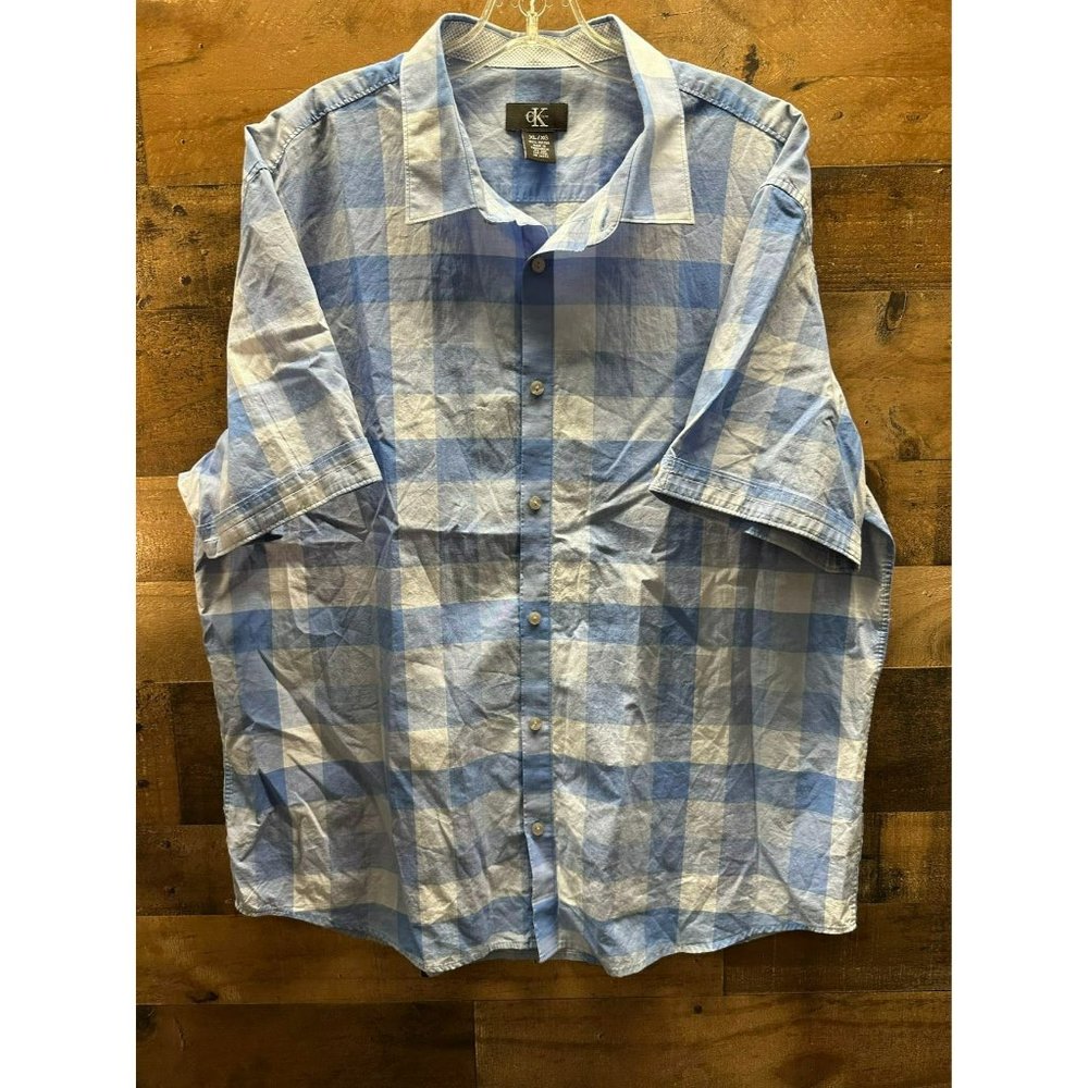 Calvin Klein Men's Short Sleeve‎ Button Up Size X-Large